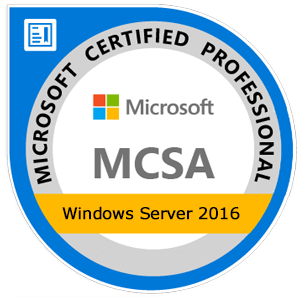 MCSA: Windows Server 2016