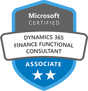 Microsoft Certified: Dynamics 365 Finance Functional Consultant Associate