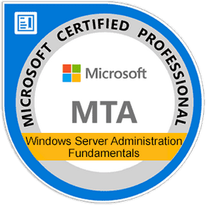 MTA: Windows Server Administration Fundamentals